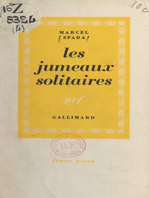 cover image of Les jumeaux solitaires